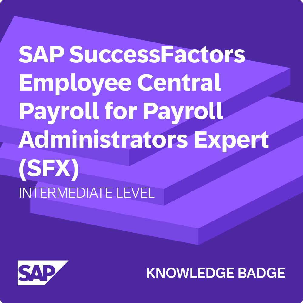 SAP SuccessFactors Employee Central Payroll badge